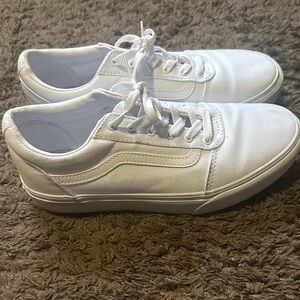 Vans Classic White Platform Sneakers